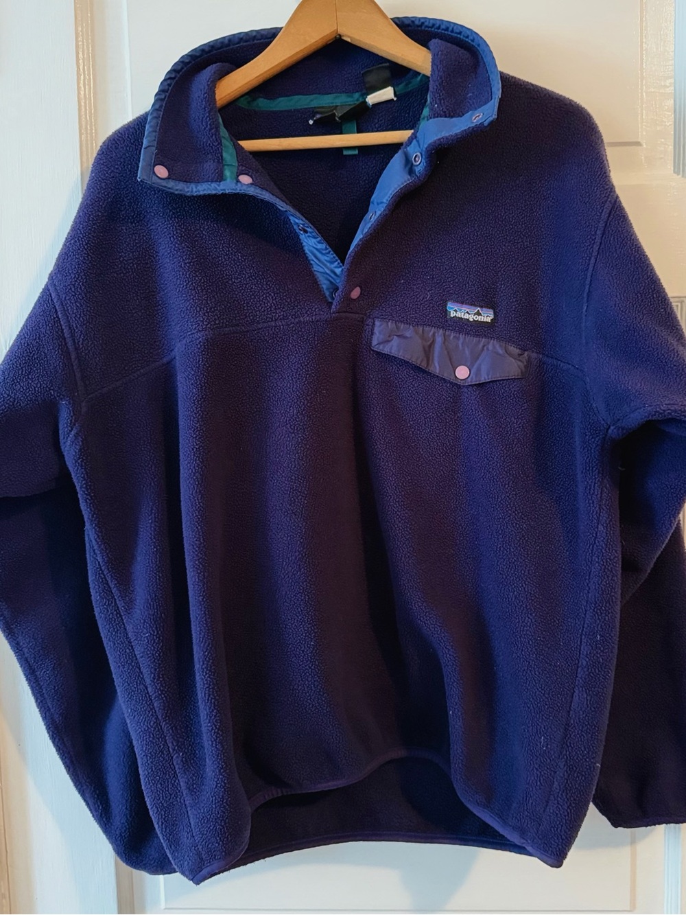 Vintage Patagonia Synchilla Snap T Fleece Pullover Sweater Made in USA Mens M